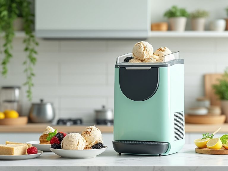 Selbstkühlende Kompressor-Eismaschine mit cremigem Eis